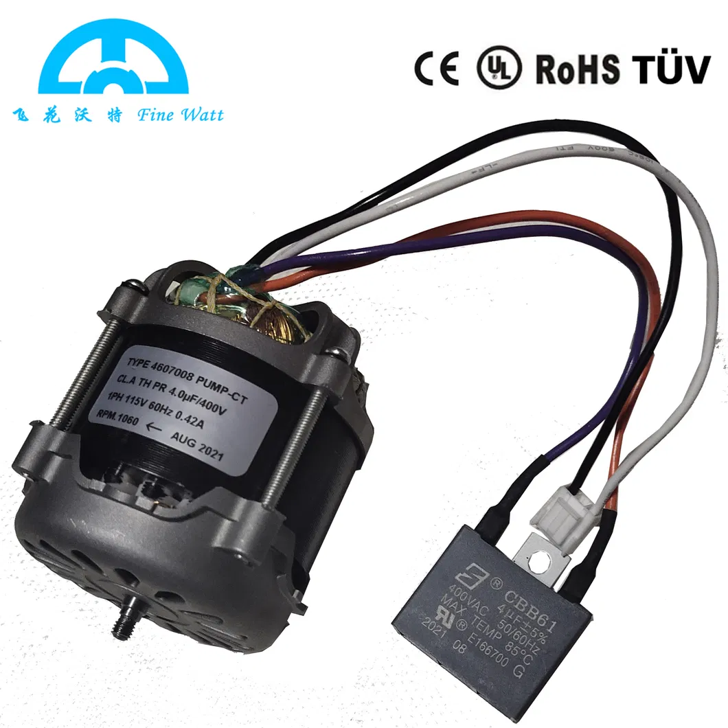 Paper Shredder AC Electrical Capacitor Motor 1000-1500rpm