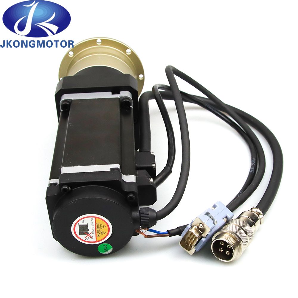 Rtelligent 60mm 80mm 48V 400W 3000rpm DC Brushless Servo Motor with Encoder and Ad Planetary Speed Gearbox, Reducer Ratio 1: 50 with Brake