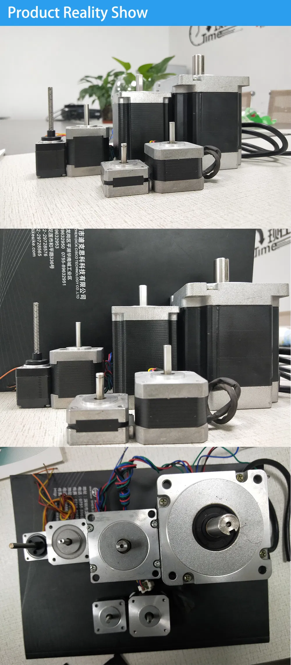 Two Phase 220V 50Hz High Power Electric Motor 1.8 Degree 500VDC