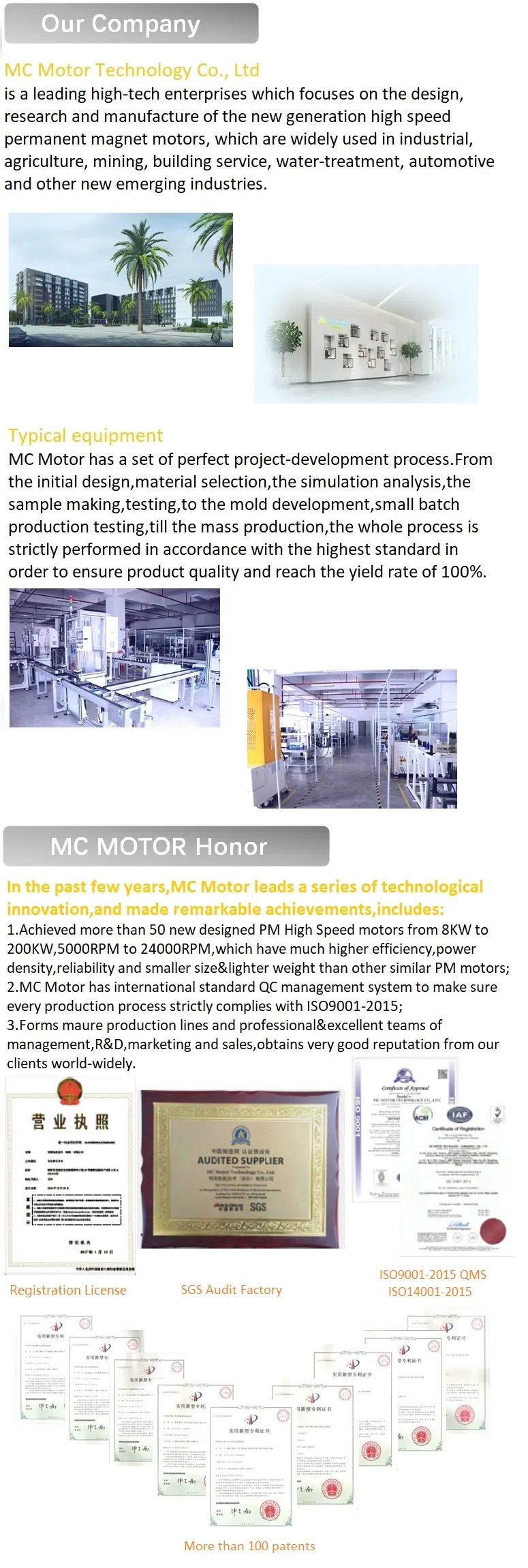 Water Cooling 3 Phase AC Synchronous Reluctance Permanent Magnetic Electric Servo Motor