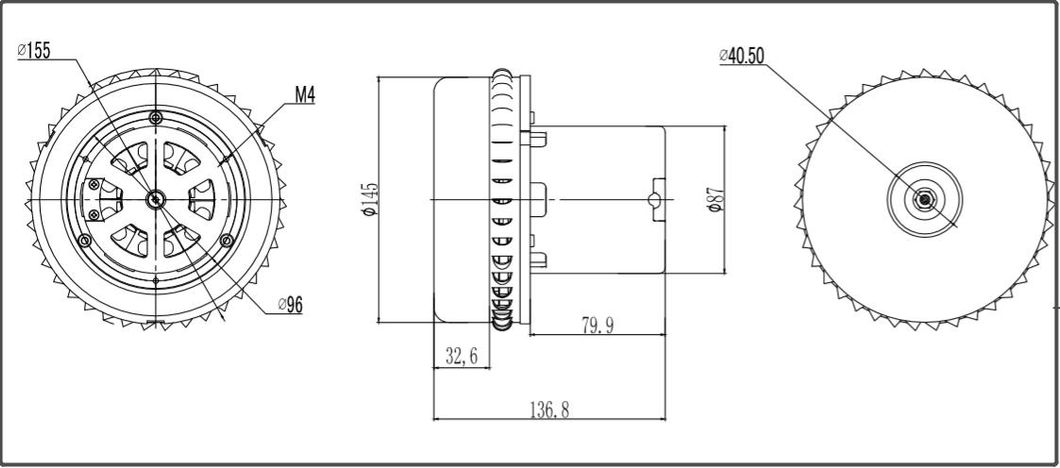 Wet and Dry Electric Motor for Vacuum Cleaner
