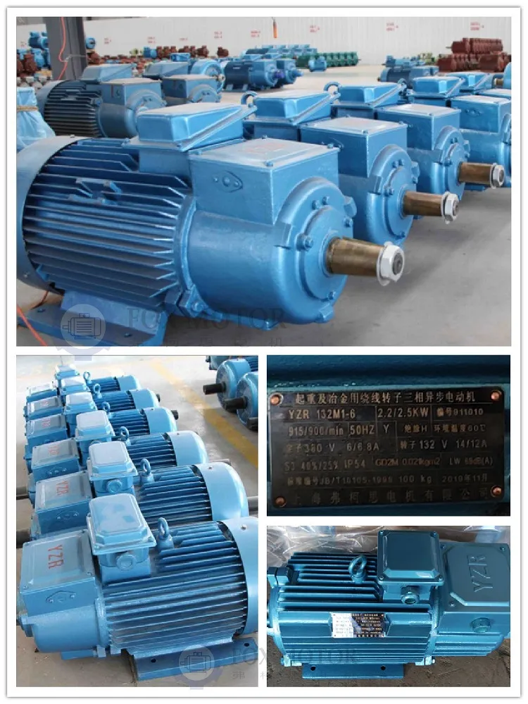 YZR250M2-6 45KW YZR YZ Crane and Metallurgical Wound Rotor Slip Ring lifting Electric AC Motor