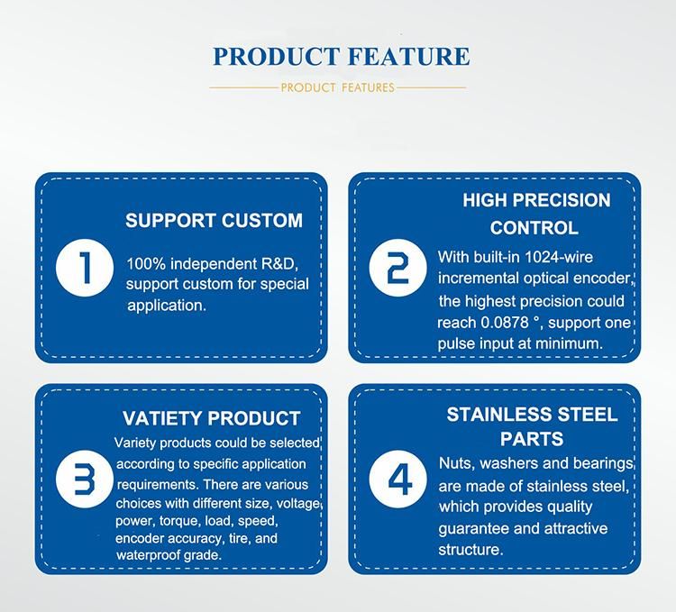 Zltech 5inch 24V 150W 3.2n. M 400rpm Low Speed Electric Wheel Brushless DC Single Shaft Hub Servo Motor with Encoder for Mobile Robot Agv