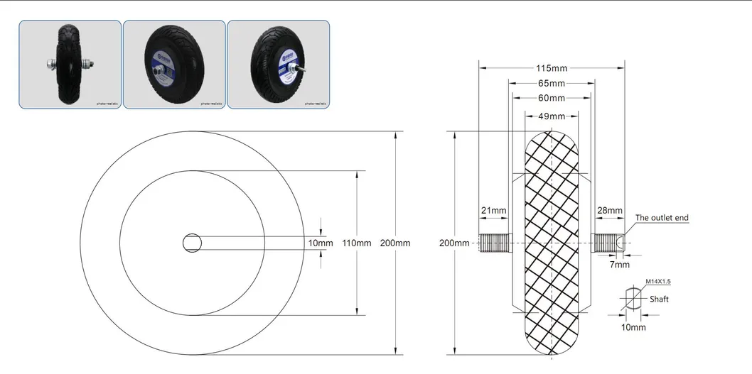 Zltech 8 Inch 24V 150W 3A-17A 6.5n. M 200rpm 120kg Load Brushless BLDC Electric Robot Hub Wheel Servo Motor and Driver Kit for Agv